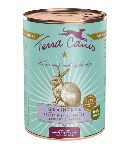 Terra Canis Grain Free Rabbit Dog Wet Food - 400G