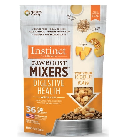 Instinct Raw Boost Mixers Digestive Health Freeze Dried Cat Food Topper - 5.5oz