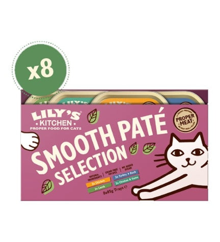 Lily's Kitchen Smooth Paté Selection Multipack Wet Cat Food - 8X85G