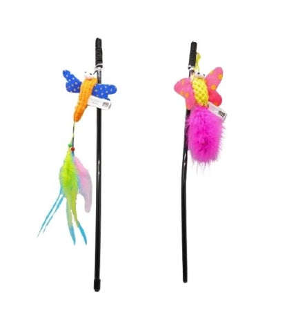 ebi Cat Fishing Rod Happy Life Cat Toy - ORANGE/40CM