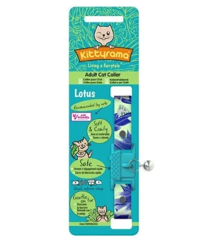 [205968-1] Kittyrama Botanical Lotus Cat Collar 19.5-26.5CM