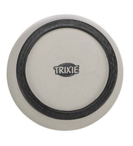 Trixie Ceramic Rubber Band Dog Bowl - LIGHT BLUE/11CM