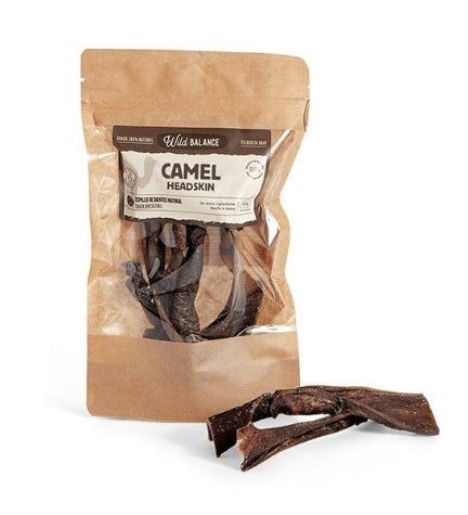 Wild Balance Natural Snack Camel Headskin for Dogs - 100G