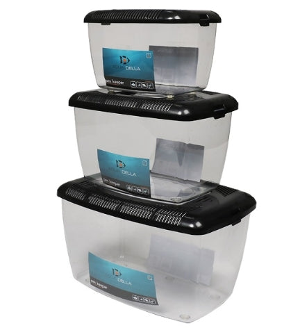 Aqua D'Ella Pet Keeper High Rim Box BLACK 24X17X17CM