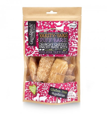 Green&Wilds Yakity Yak Puff Bars Dog Treats - 75G
