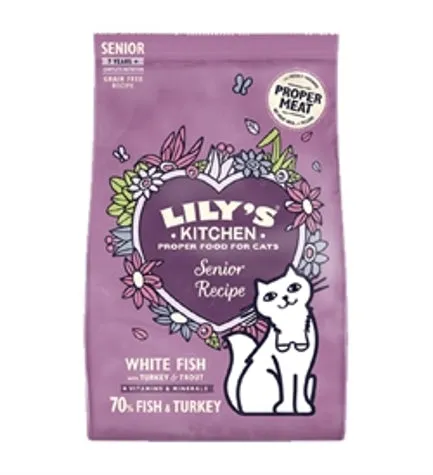 Lily's Kitchen Senior Recipe White Fish w/ Turkey & Trout - 800G
