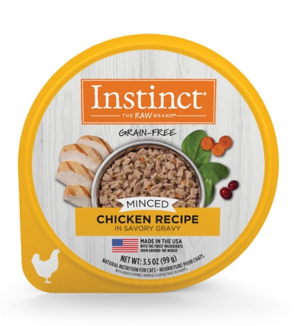 Instinct Minced Real Chicken Recipe Wet Cat Food - 3.5oz