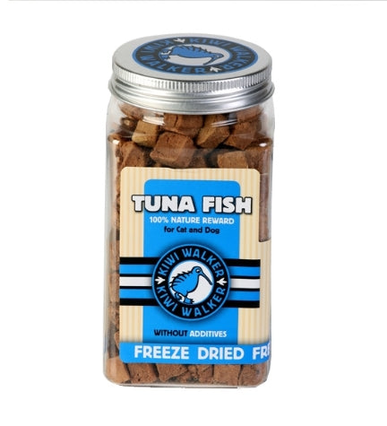 KIWI WALKER Freeze Dried Grain Free Snack Tuna Cubes Cat and Dog Treats - 85G