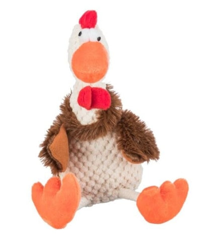 Trixie Plush Rooster Dog Toy - 22CM