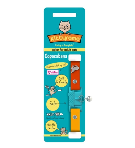 Kittyrama Copacabana Cat Collar 19.5CM - 26.5CM