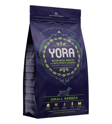 Yora Pet Foods Insect Protein Small Breed Adult Dry Dog Food - 6KG