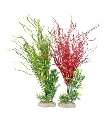 Aqua D'Ella Plant XL Lily Grass Aquarium Décor - GREEN/50CM