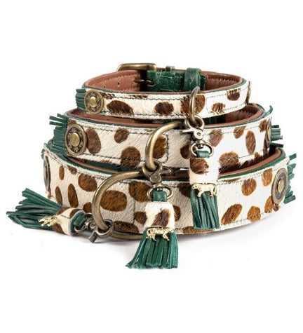 DWAM Ivy Dog Collar - ANIMAL PRINT/L(38-47X4CM)