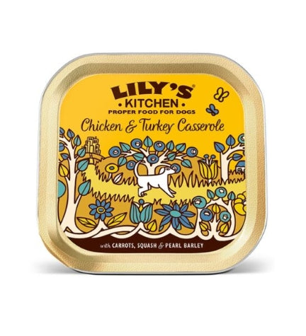 Lily's Kitchen Chicken & Turkey Casserole Wet Dog Food - 150G