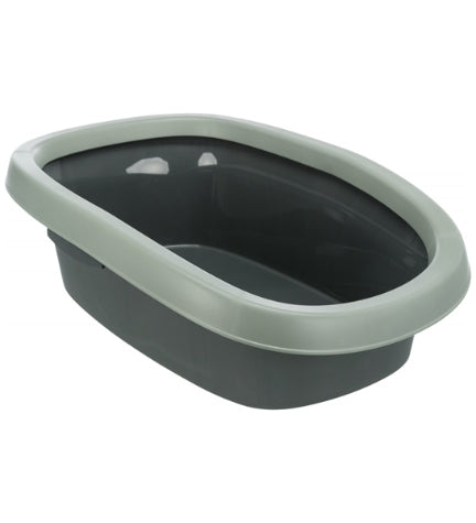 Trixie Be Eco Carlo Litter Tray with Rim for Cats - ANTHRACITE/31X14X43CM 