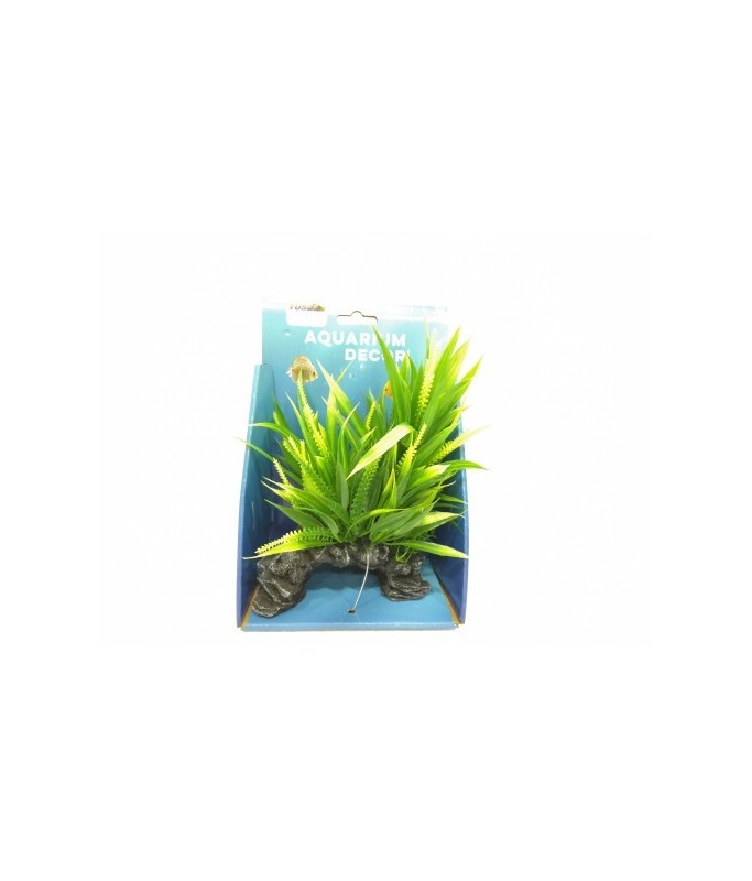 Yusee Aquarium Decoration Artificial Plant Medium 20cm