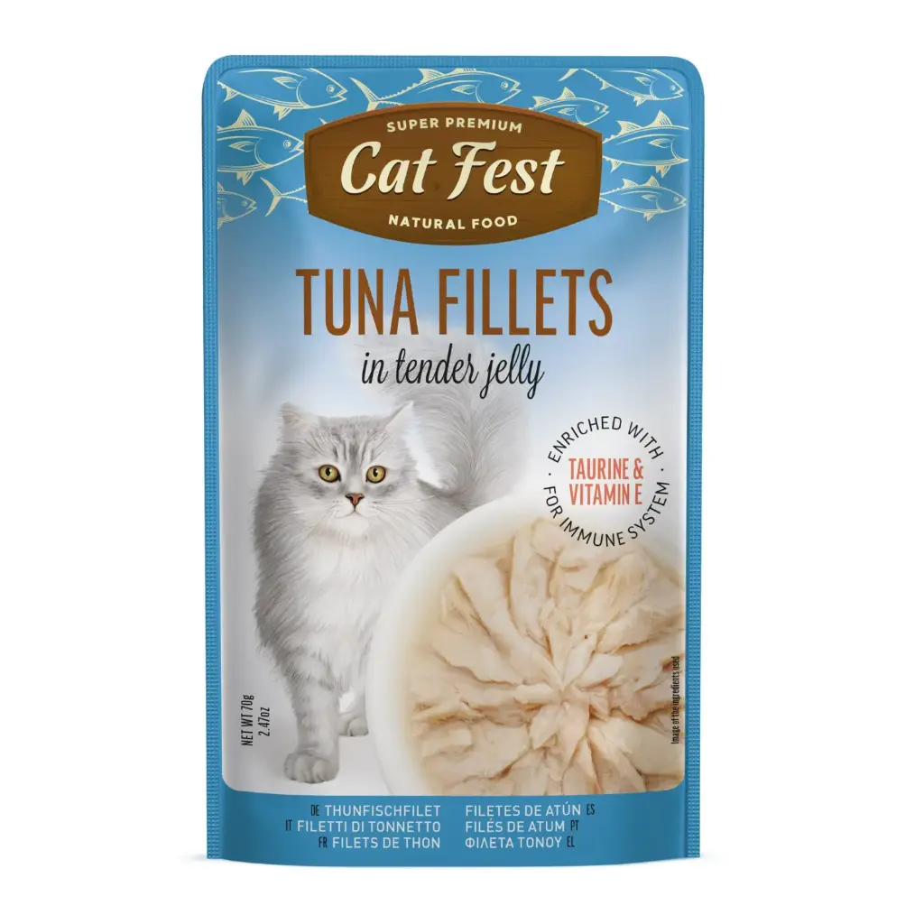 Cat Fest Tuna Fillets In Tender Jelly For Cats 70gm