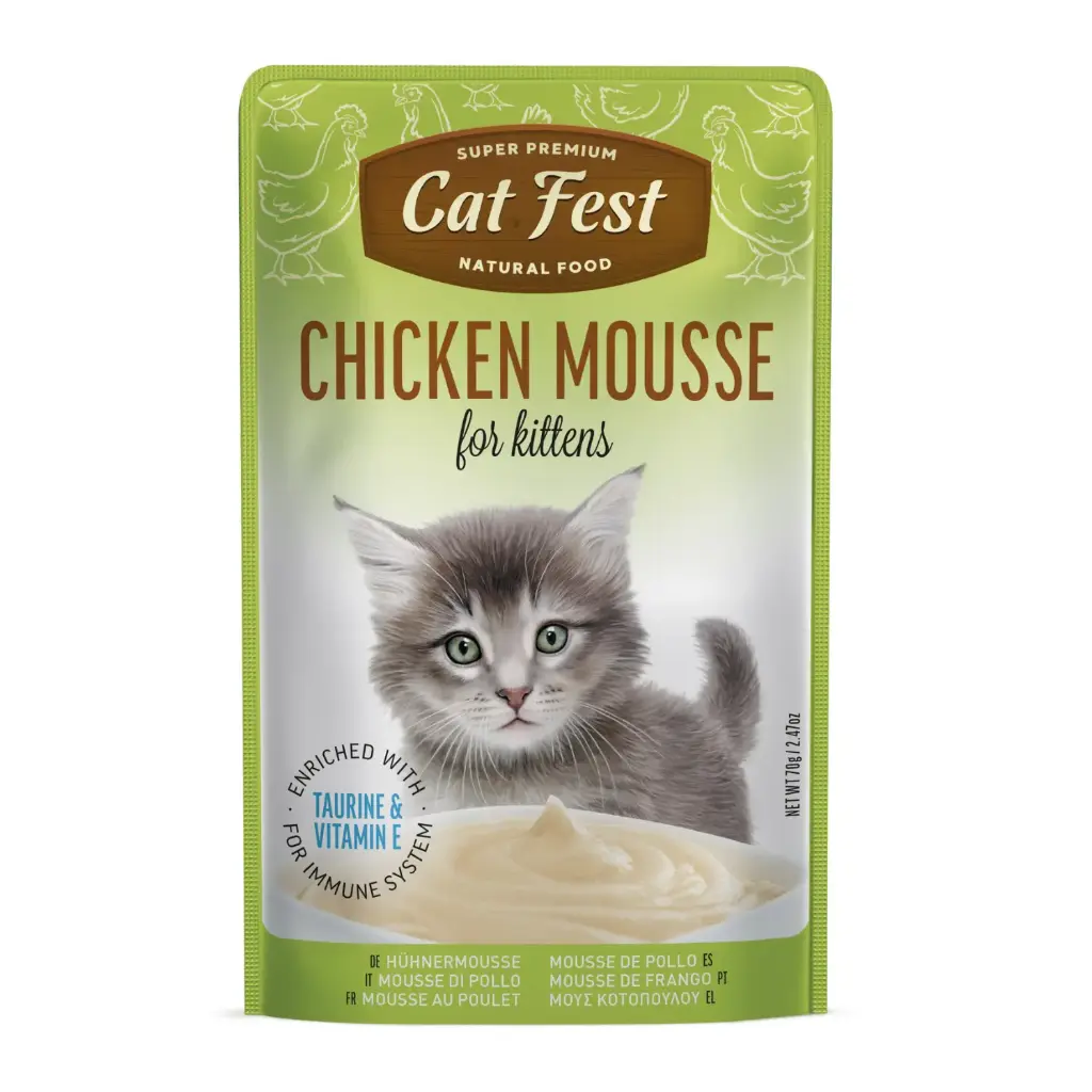 Cat Fest Chicken Mousse For Kittens 70gm