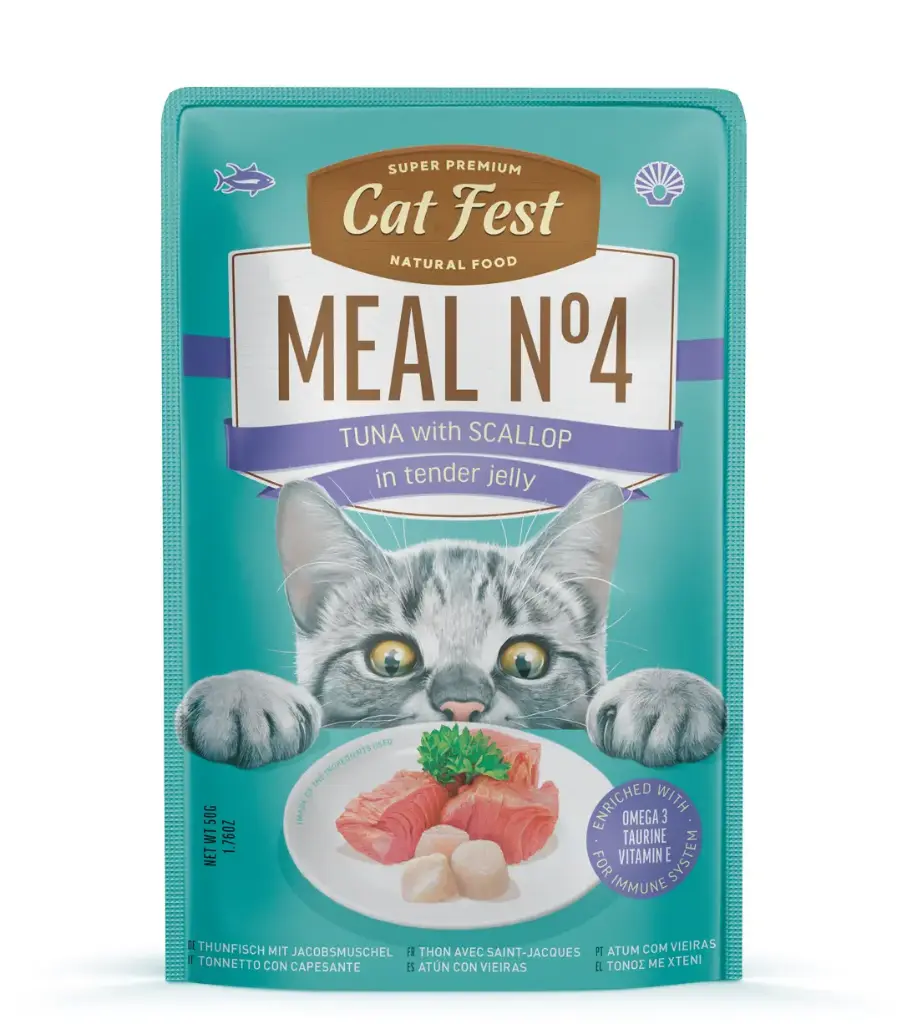 Cat Fest Meal No 4 Cat Food in Jelly-Tuna With Scallop 50gm