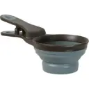 Zolux 2-in-1 Silicone Measuring Cup with Food Bag Clip Grey, 237 ml 