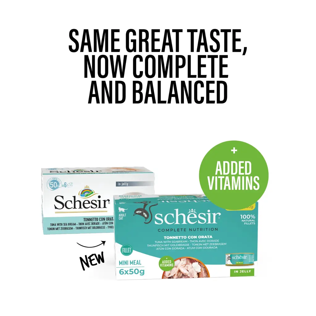 Schesir Cat Multipack Can Tuna with Seabream 6x50gm