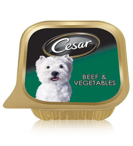 Cesar Beef and Vegetables Wet Dog Food - 100G
