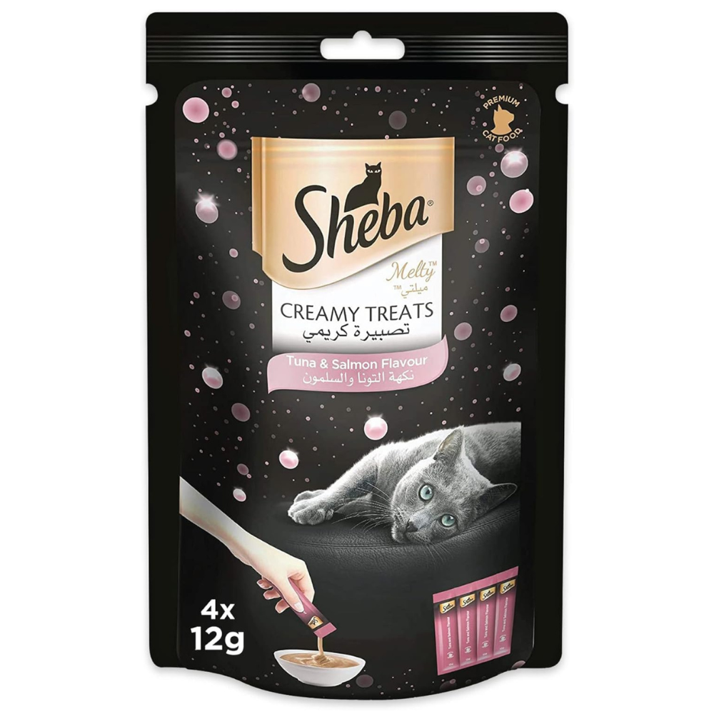 Sheba Melty Tuna & Salmon Creamy Cat Treats - FISH/4X12G