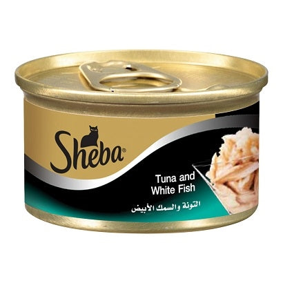 Sheba Tuna & White Fish Wet Cat Food - 85G