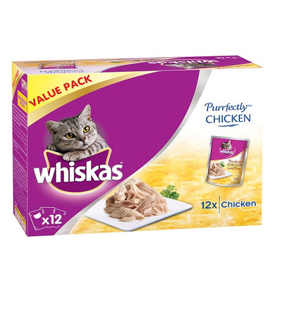 Whiskas Purrfectly Chicken Entrée in Gravy 12x85gm