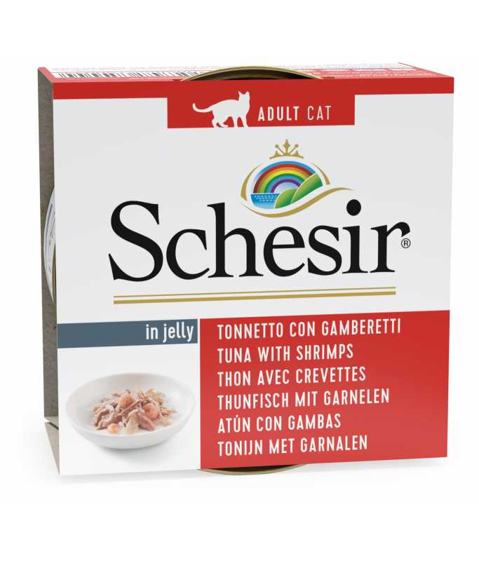 Schesir Cat Jelly Tuna With Prawns 85gm