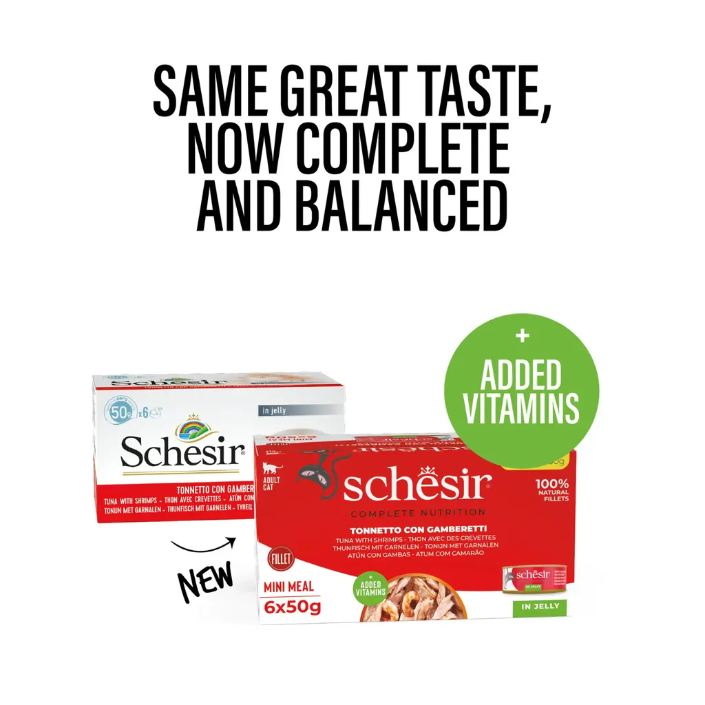 Schesir Cat Multipack Can Tuna With Prawns 6x50gm