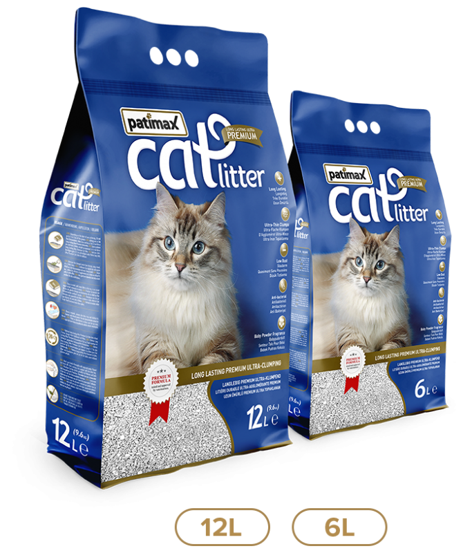 Patimax Premium Ultra Clumping Cat Litter - Lavander,12L -9.6kg 