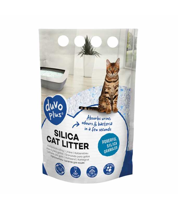 Duvo+ CAT TOILET LITTER PREMIUM SILICA 5L ALL NATURAL
