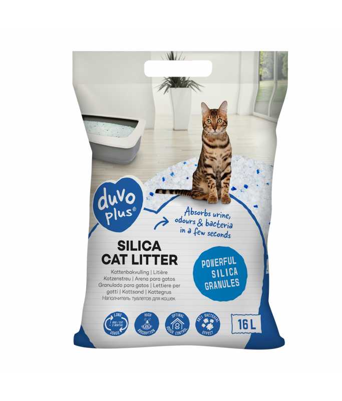 Duvo+ Premium Silica Cat Litter All Natural 16L