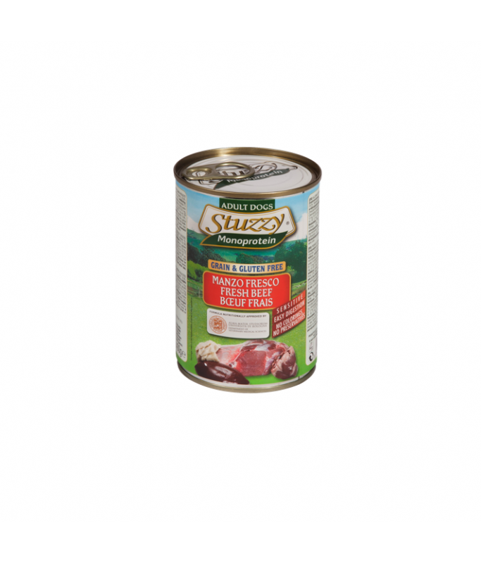 Stuzzy Fresh Beef Dog Wet Food Can 400gm