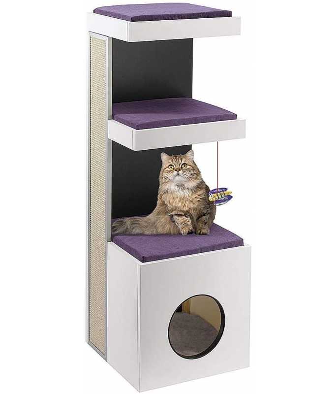Ferplast TIGER Cat Furniture with Tower Structure Scratching Post Bed & Toy