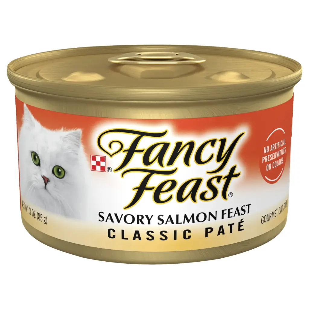 Purina Fancy Feast Savory Salmon Canned Cat Food 3oz Pack of 24