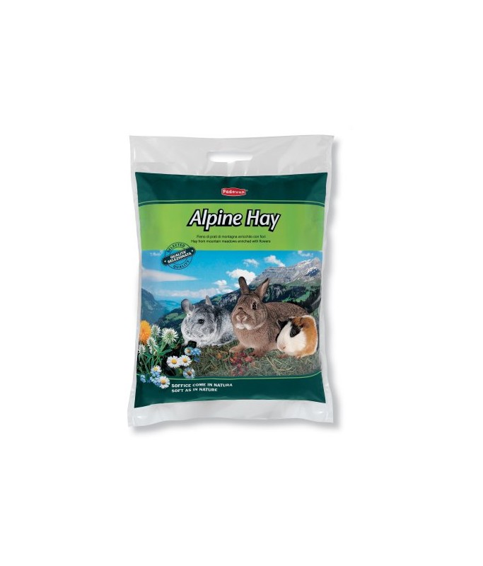 Padovan Alpine Hay Complementary Feed for Dwarf Rabbits Guinea Pigs and Chinchillas 700gm