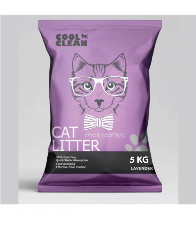 Cool Clean Clumping Cat Litter Lavender 5kg 