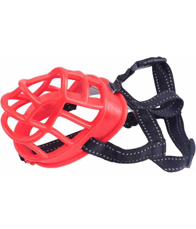 Golden Panda Silicone Muzzle Red Medium