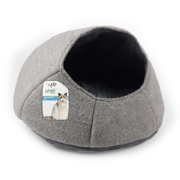afp-All for Paws Nest Cat Bed Grey