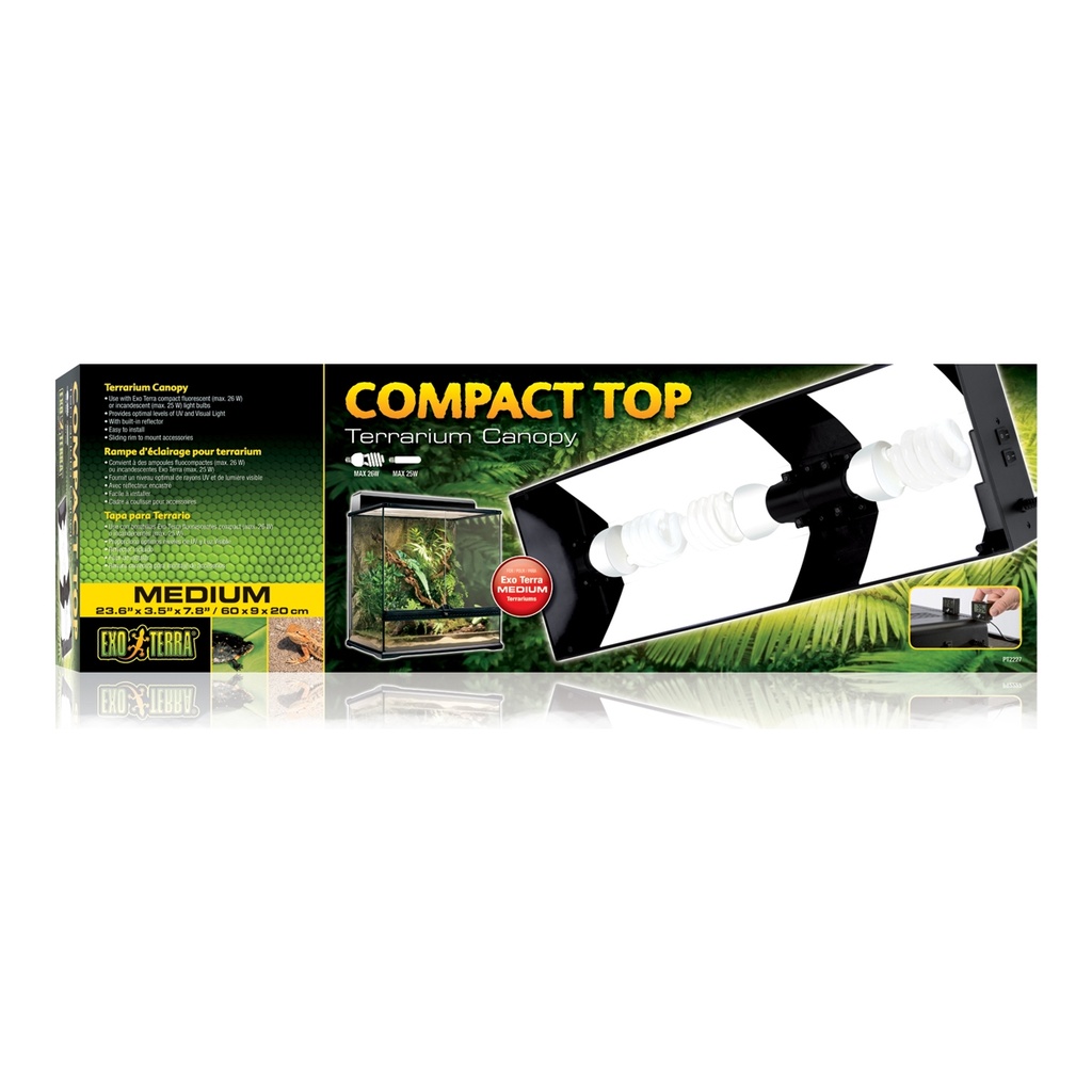 Hagen Compact Fluorescent 3 Light Canopy-60cm