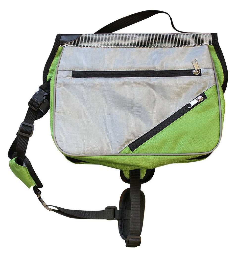 Alcott Adventure Dog Backpack Green Small