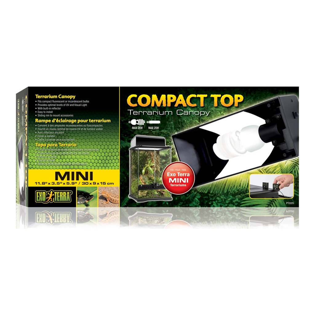 Hagen Compact Terrarium Cover Single Socket 30cm