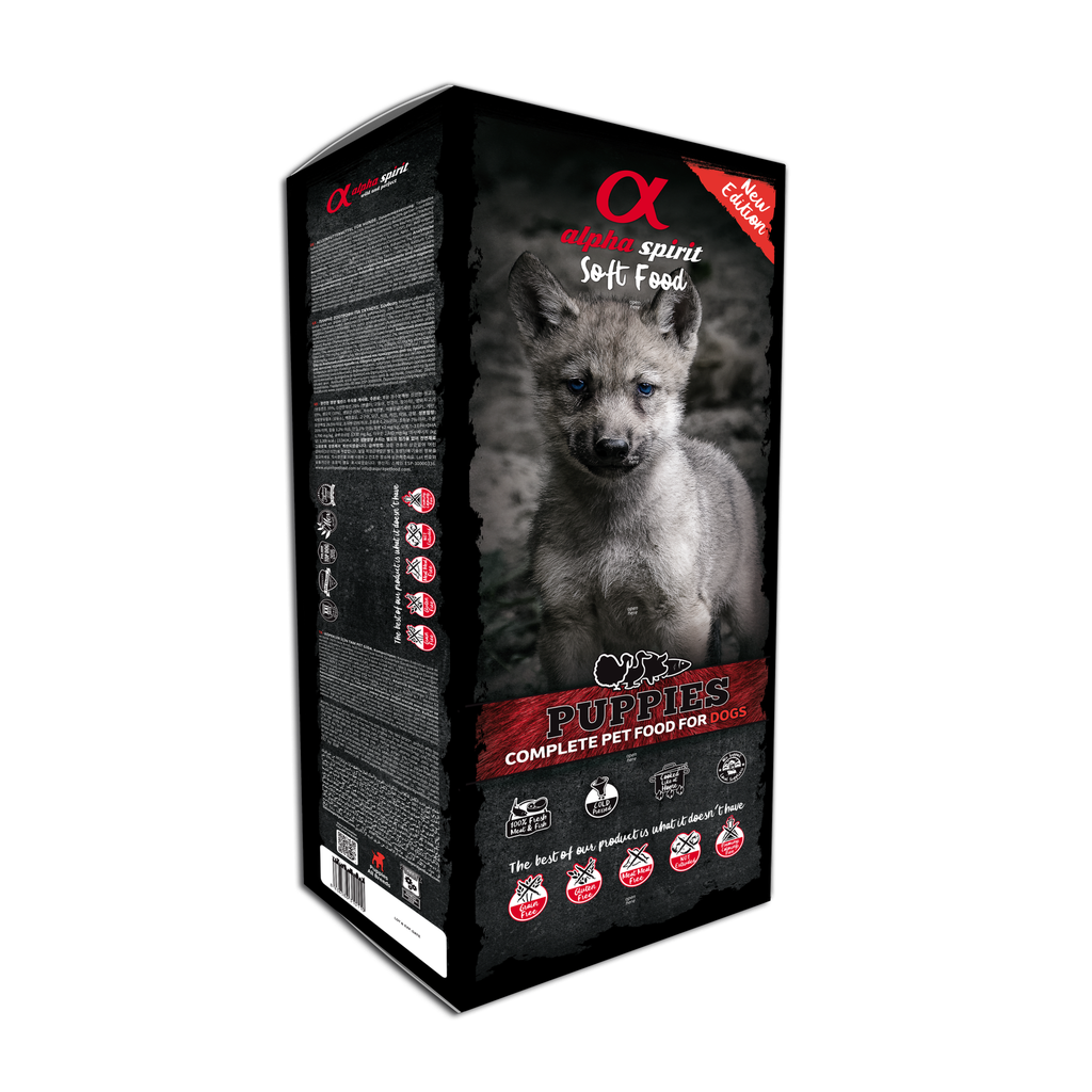 Alpha Spirit Soft Food for Puppies 9 kg box (45 trays x 200 g)
