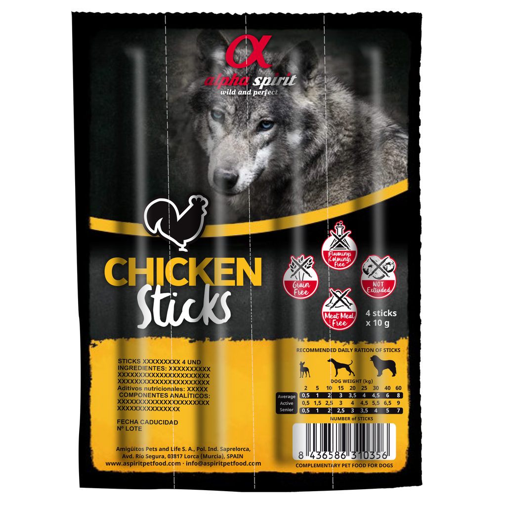 Alpha Spirit Chicken Sticks 4/pk