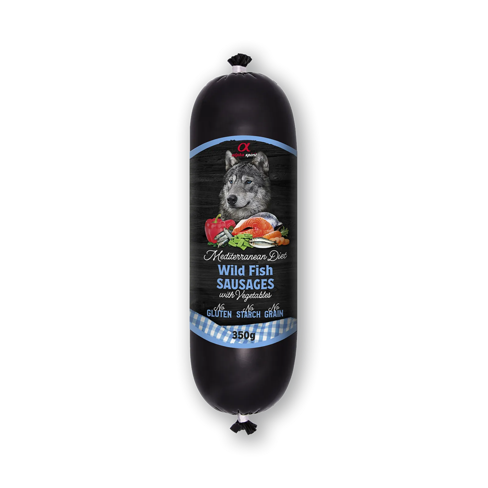 Alpha Spirit Mediterranean Sausage Wild Fish With Vegetables 350 g