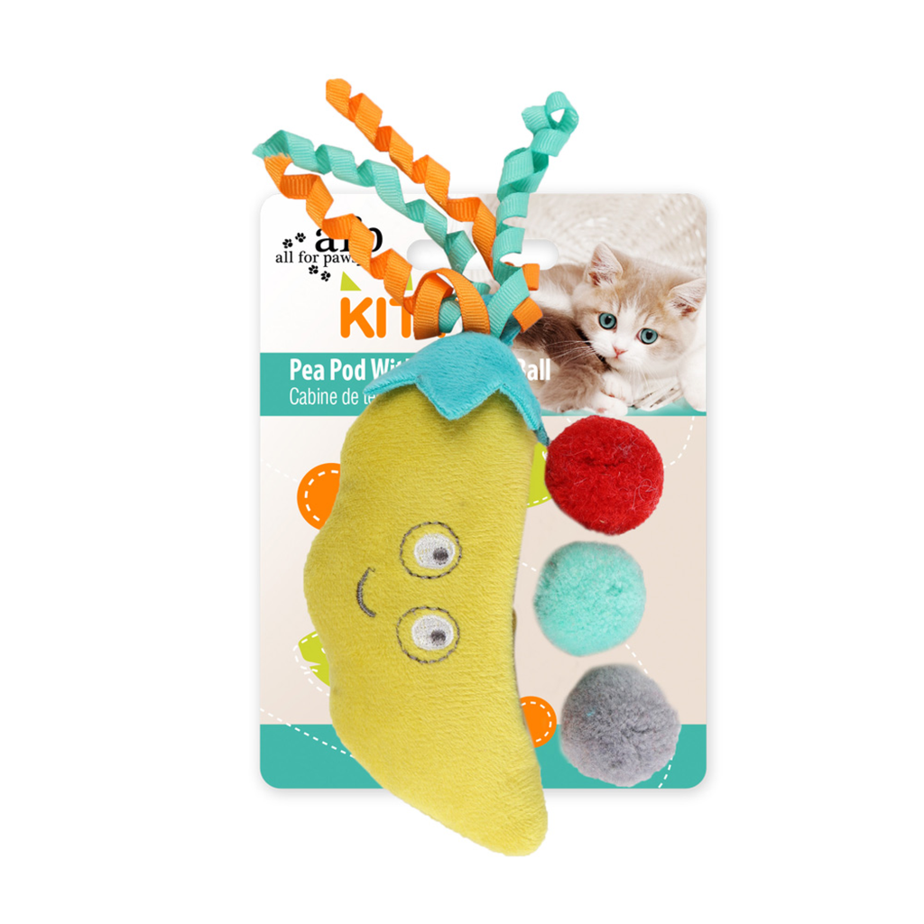 afp-All for Paws Kitty Pompom Pea Pod