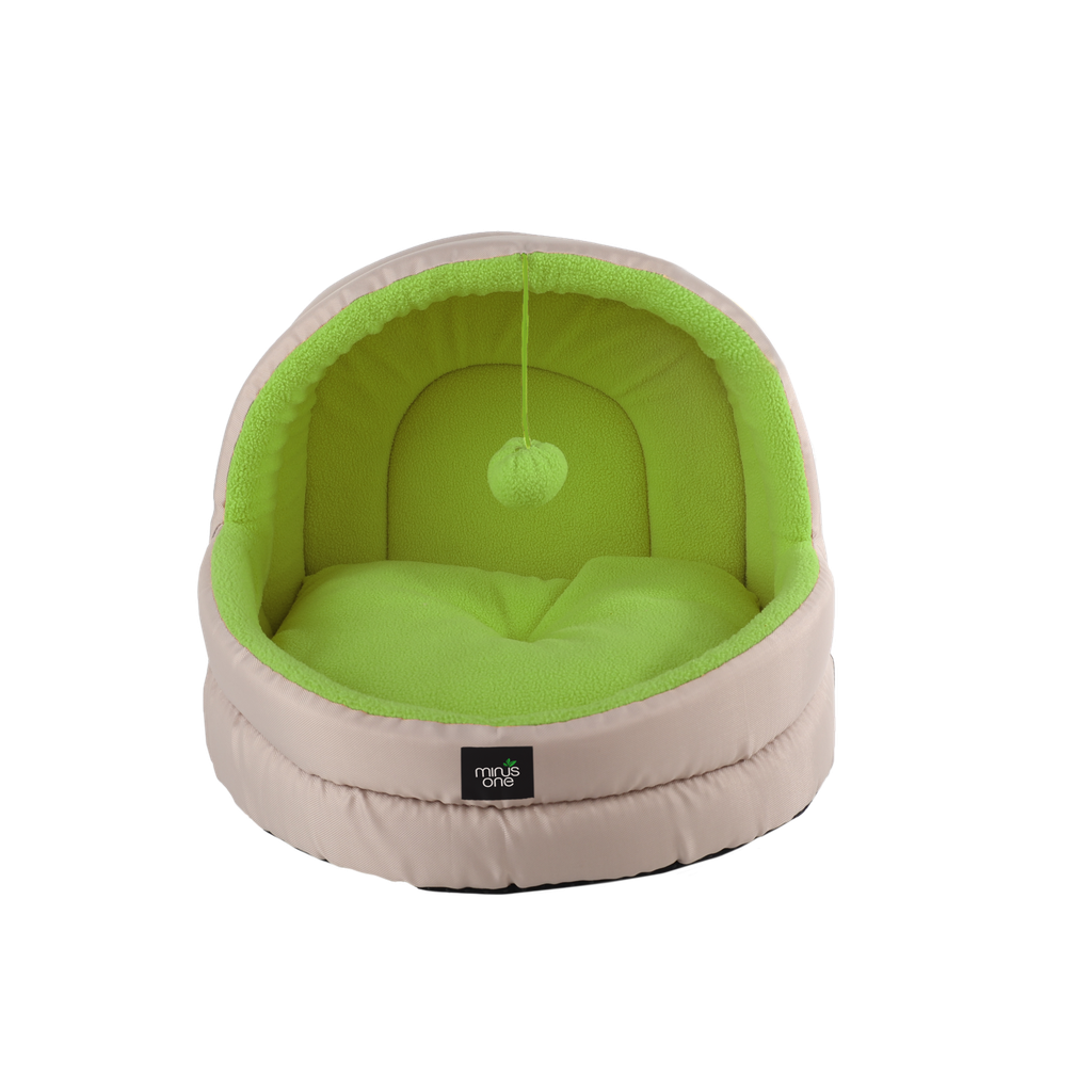 ALL FOR PAWS Hideaway Cat Cave Meadow Green
