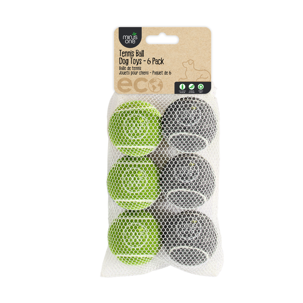 ALL FOR PAWS Bouncy Tennis Ball Dog Toys 6/pk